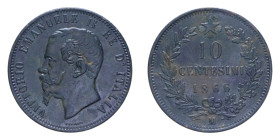 VITT. EMANUELE II (1861-1878) 10 CENT. 1866 MILANO CU. 9,92 GR. BB-SPL
