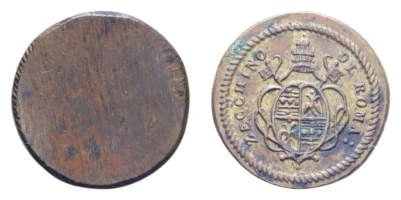 PESO DELLO ZECCHINO DI ROMA AE. 3,43 GR.
