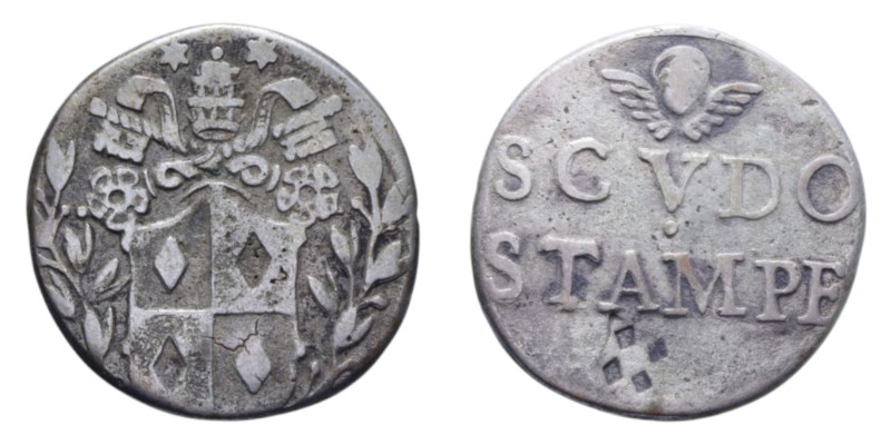 CLEMENTE IX - PESO SCUDO STAMPE AE. 3,17 GR.
