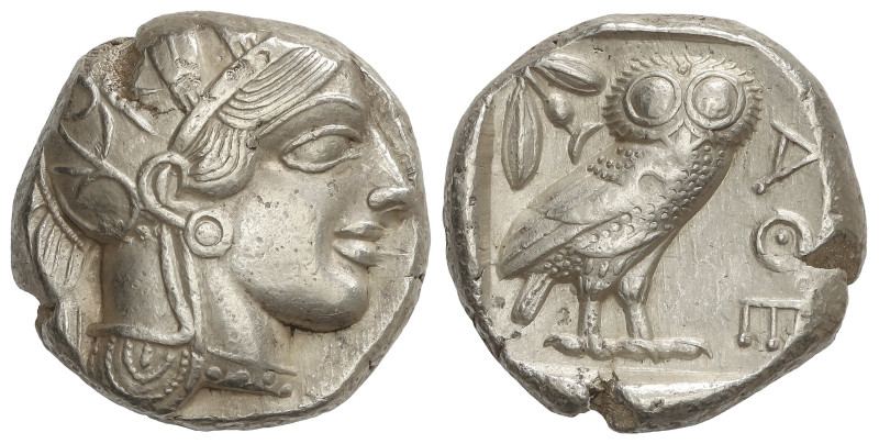 GREEK COINS

Tetradracma. 454-404 a.C. ATENAS. ÁTICA. Anv.: Cabeza de Atenea a...
