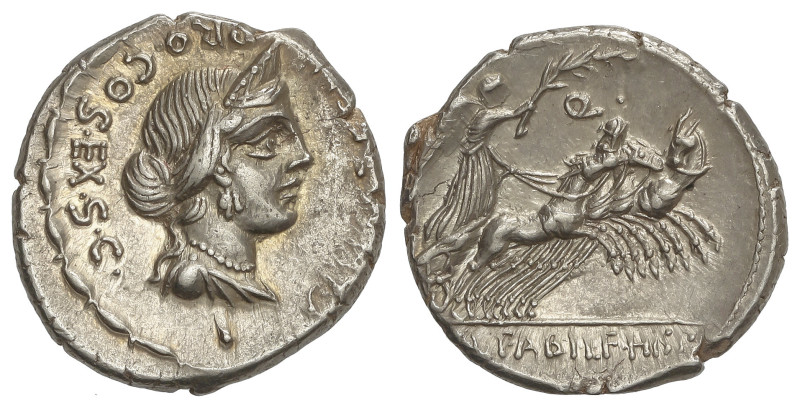 ROMAN COINS: ROMAN REPUBLIC

Denario. 82-81 a.C. ANNIA. C. Annius y C. Tarquit...