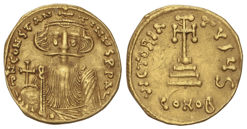 BYZANTINE COINS

Sólido. 641-668 d.C. CONSTANTE II. CONSTANTINOPLA. Anv.: d.N....