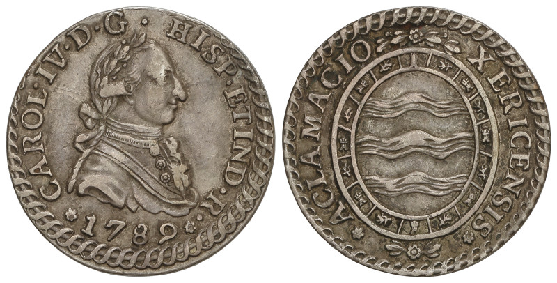 SPANISH MONARCHY: CHARLES IV

Medalla Proclamación. 1789. JEREZ DE LA FRONTERA...
