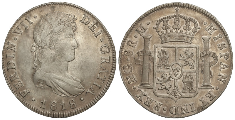SPANISH MONARCHY: FERDINAND VII

8 Reales. 1818. GUATEMALA. M. 26,81 grs. (Lev...