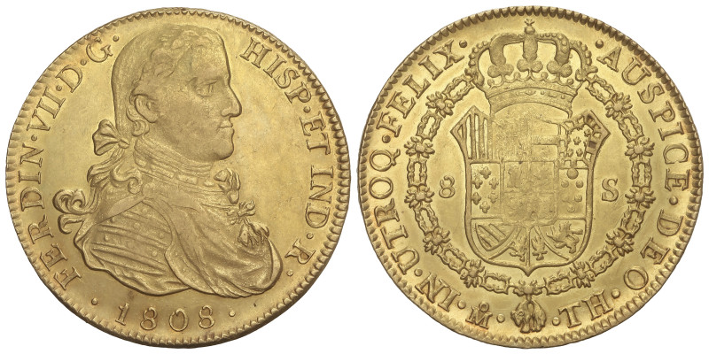 SPANISH MONARCHY: FERDINAND VII

8 Escudos. 1808. MÉXICO. T.H. 26,97 grs. Acuñ...