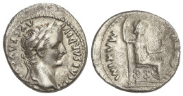 ROMAN COINS: ROMAN EMPIRE

Denario. 14-37 d.C. TIBERIO. Anv.: TI. CAESAR DIVI AVG. F. AVGVSTVS. Cabeza laureada de Tiberio a derecha. Rev.: PONTIF. ...
