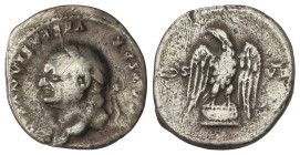 ROMAN COINS: ROMAN EMPIRE

Denario. 69 d.C. VESPASIANO. Anv.: IMP. CAESAR VESPASIANVS AVG. Cabeza laureada a izquierda. Rev.: COS VII. Águila mirand...