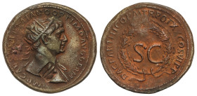ROMAN COINS: ROMAN EMPIRE

As. 115-116 a.C. TRAJANO. ROMA para su uso en SIRIA. Anv.: IMP CAES NER TRAIANO OPTIMO AVG GERM. Busto radiado a derecha....