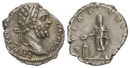 ROMAN COINS: ROMAN EMPIRE

Denario. 196-197 d.C. SEPTIMIO SEVERO. Anv.: L. SEPT. SEV. PERT. AVG. IMP. VIII. Cabeza laureada a derecha. Rev.: VOTA PV...