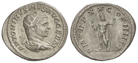 ROMAN COINS: ROMAN EMPIRE

Antoniniano. 214-217 d.C. CARACALLA. Anv.: ANTONINVS PIVS AVG. GERM. Busto radiado a derecha. Rev.: P. M. TR. P. XX COS. ...