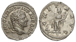ROMAN COINS: ROMAN EMPIRE

Denario. 210-213 d.C. CARACALLA. Anv.: ANTONINVS IVS AVG. BRIT. Cabeza laureada a derecha. Rev.: MONETA AVG. Moneda en pi...