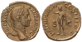 ROMAN COINS: ROMAN EMPIRE

Sestercio. 230 d.C. ALEJANDRO SEVERO. Anv.: IMP. SEV. ALEXANDER. AVG. Busto laureada a derecha. Rev.: P. M. TR. P. VIII C...