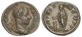 ROMAN COINS: ROMAN EMPIRE

Denario. 222-228 d.C. ALEJANDRO SEVERO. Anv.: IMP. C. M. AVR. SEV. ALEXAND. AVG. Busto laureado a derecha. Rev.: P. M. TR...