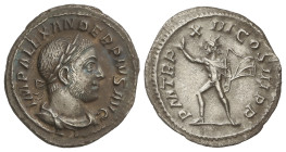 ROMAN COINS: ROMAN EMPIRE

Denario. 234 d.C. ALEJANDRO SEVERO. Anv.: IMP. ALEXANDER PIVS AVG. Busto laureado a derecha. Rev.: P. M. TR. P. XIII. COS...