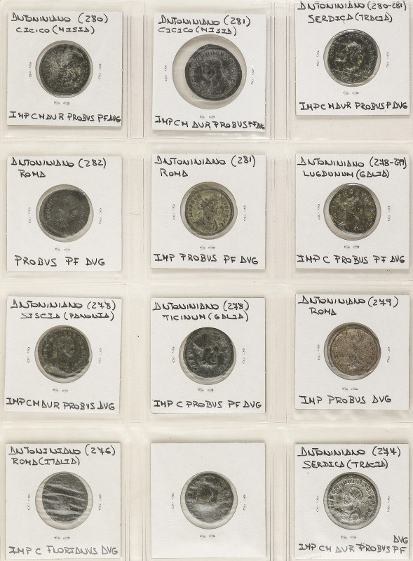 ROMAN COINS: ROMAN EMPIRE

Lote 48 monedas Antoniniano. PROBO. AE, Ve. Todos d...