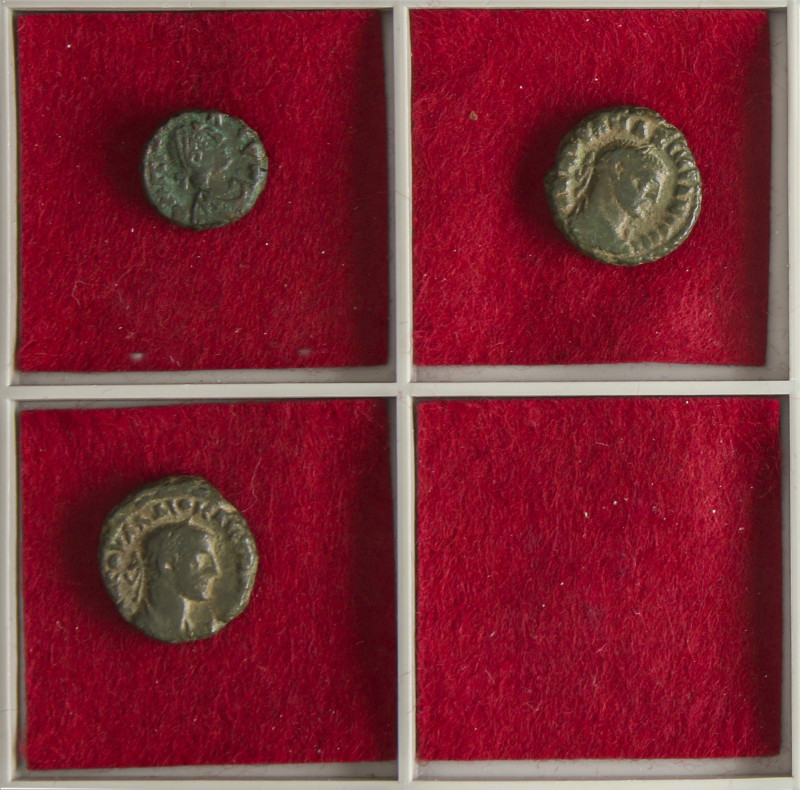ROMAN COINS: ROMAN EMPIRE

Lote 3 monedas Dodecanumium, Tetradracma (2). MAXIM...