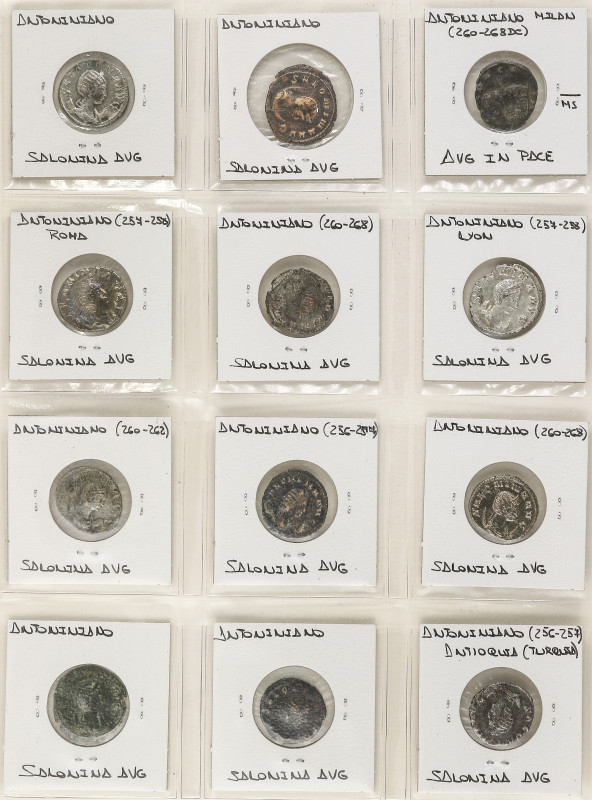 ROMAN COINS: ROMAN EMPIRE LOTS

Lote 34 monedas Antoniniano. MACRINO, SALONINO...