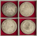 SPANISH MONARCHY: CHARLES IV

Lote 4 monedas 8 Reales. 1802, 1803, 1804 y 1806. MÉXICO. F.T. (2) y T.H. (2). Diferentes. (Una hojitas). A EXAMINAR. ...