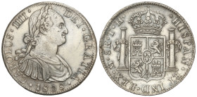 SPANISH MONARCHY: CHARLES IV

8 Reales. 1808. MÉXICO. T.H. 26,92 grs. (Limpiada). AC-988. EBC-.