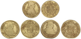 SPANISH MONARCHY: CHARLES IV

Lote 3 monedas 1 Escudo. 1790, 1792 y 1806. MADRID y POPAYAN (2). Peso total: 9,99 grs. Incluye: Madrid 1790 M.F, Popa...