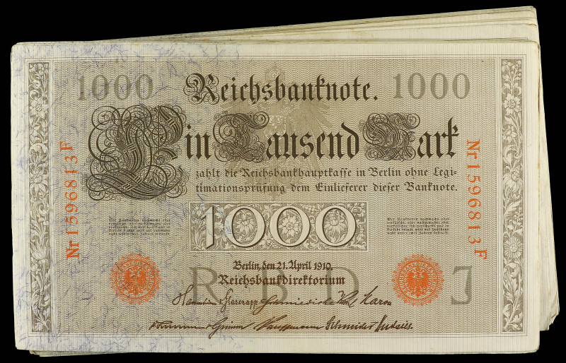 WORLD BANK NOTES

Lote 235 billetes 1.000 Mark. 1910. ALEMANIA. Pick-45. MBC.