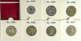 PAPER MONEY OF THE CIVIL WAR: CATALUNYA

Lote 7 fichas 5 Céntimos a 1 Peseta. REFINERIA C.A.M.P.S.A. CORNELLÁ DE LLOBREGAT. Latón, Ni. Serie casi co...