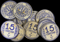 PAPER MONEY OF THE CIVIL WAR: CATALUNYA

Lote de más de 2.800 billetes 15 Cèntims. C.M. de MANRESA. billetes de la serie A, B, C y D. IMPRESCINDIBLE...
