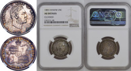 Hawaii Kalākaua I 1883 Silver 1/4 Dollar NGC AU DETAILS