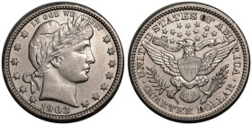 United States Federal Republic 1903 Silver Quarter Dollar