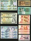 A Varied Assortment from the Bahamas, Canada, Cayman Islands, China, Mexico, Philippines, Singapore, and Vietnam. Very Good to Crisp Uncirculated. 

H...