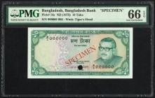 Bangladesh Bangladesh Bank 10 Taka ND (1973) Pick 14s Specimen PMG Gem Uncirculated 66 EPQ. One POC.

HID09801242017