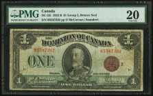 Canada Dominion of Canada $1 2.7.1923 DC-25i PMG Very Fine 20. 

HID09801242017
