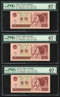 China People's Bank of China 1 Yuan 1996 Pick 884g Three Examples PMG Superb Gem Unc 67 EPQ. 

HID09801242017