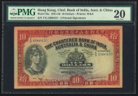 Hong Kong Chtd. Bank of India, Australia & China 10 Dollars 12.2.1948 Pick 55c PMG Very Fine 20. Small splits.

HID09801242017