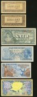 A Selection of Twelve Bank Notes from Republik Indonesia (5) and Bank Indonesia (7) ca. 1945-1961 Very Fine or better. There will be no returns on thi...