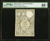 Italy Italian States, Venetian Republic 3 Lire 1848 Pick S193 PMG Extremely Fine 40 Net. Splits; repaired.

HID09801242017
