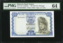 Malaysia Bank Negara 50 Ringgit ND (1981-83) Pick 16A PMG Choice Uncirculated 64. 

HID09801242017