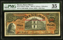 Mexico Banco Minero 10 Pesos 14.4.1909 Pick S164Ad M133e PMG Choice Very Fine 35. 

HID09801242017