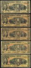 Mexico Banco de Londres y Mexico 10 Pesos 1.7.1909 Pick S234j M272j; 1.1.1902 Pick S234m M272m; 1.1.1902 Pick S234n M272n; 1.1.1902 Pick S234q M272t; ...
