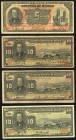 Mexico Banco Oriental de Mexico 5 Pesos 3.2.1910 Pick S381c M460l; 10 Pesos 1.9.1909 Pick S382b M461b; 1.6.1901 Pick S382b M461c; 3.2.1910 Pick S382c ...
