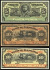 Mexico Banco de Tamaulipas 5 Pesos ND (1902-14) Pick S429r M520r Remainder Choice Crisp Uncirculated; 10 Pesos 15.10.1902 Pick S430a M521a Good-Very G...