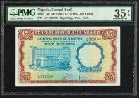 Nigeria Central Bank of Nigeria 5 Pounds ND (1968) Pick 13a PMG Choice Very Fine 35 EPQ. 

HID09801242017
