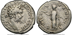 Septimius Severus (AD 193-211). AR denarius (17mm, 2.82 gm, 12h). NGC VF 5/5 - 3/5. Emesa, AD 194-195. IMP CAE L SEP SEV P-ERT AVG COS II, laureate he...