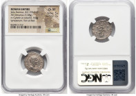Julia Domna (AD 193-217). AR denarius (19mm, 3.28 gm, 7h). NGC Choice XF 5/5 - 3/5. Rome, AD 211-217. IVLIA PIA-FELIX AVG, draped bust of Julia Domna ...