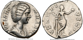 Julia Domna (AD 193-217). AR denarius (17mm, 3.18 gm, 1h). NGC VF 5/5 - 3/5, brushed. Rome, ca. AD 193-196. IVLIA DO-MNA AVG, draped bust of Julia Dom...