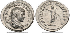 Caracalla (AD 198-217). AR antoninianus (24mm, 4.52 gm, 1h). NGC Choice VF 5/5 - 4/5. Rome, AD 216. ANTONINVS PIVS AVG GERM, laureate head of Caracall...