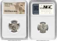 Caracalla (AD 198-217). AR denarius (20mm, 12h). NGC AU. Rome, AD 216. ANTONINVS PIVS AVG GERM, laureate head of Caracalla right / P M TR P XVIIII COS...