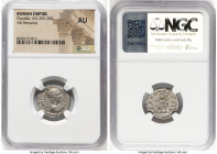 Plautilla (AD 202-205). AR denarius (19mm, 12h). NGC AU. Rome. PLAVTILLA-AVGVSTA, draped bust of Plautilla right, seen from front, hair in waved ridge...