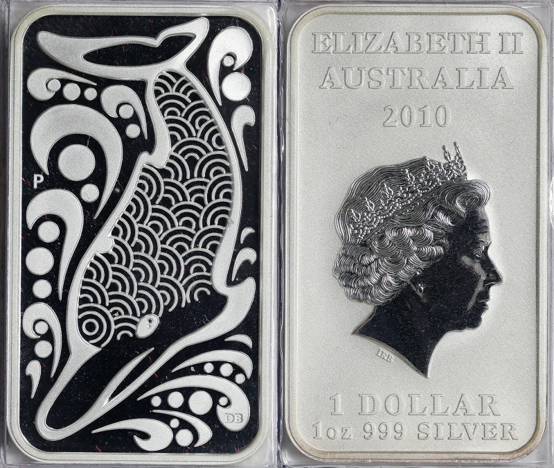 Australia, 1 Dollar, 2010, Indigenous Dreaming - Dolphin Dreaming. Mintage: 2.98...