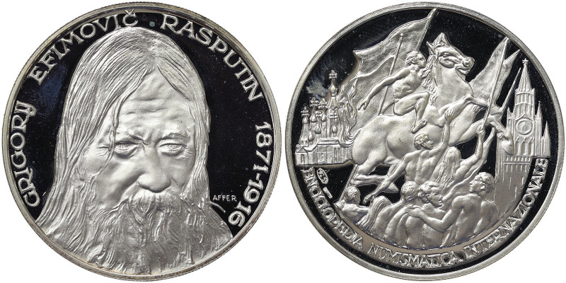 Italy, Medal Grigori Rasputin (1871-1916), n.d. International Numismatic Encyclo...